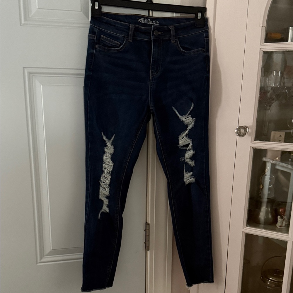 Wild Fable Women's Medium Blue High Rise Skinny Jeans
